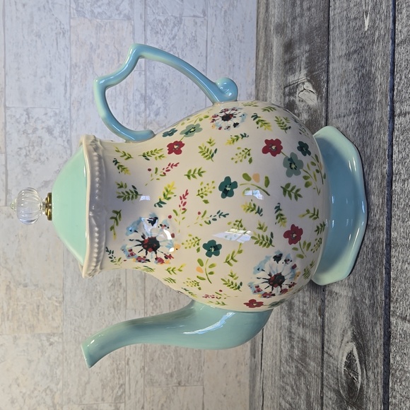 The Pioneer Woman Other - Pioneer Woman KARI Teapot Pitcher Stoneware 2.7 Qt Floral-Country Farmhouse
